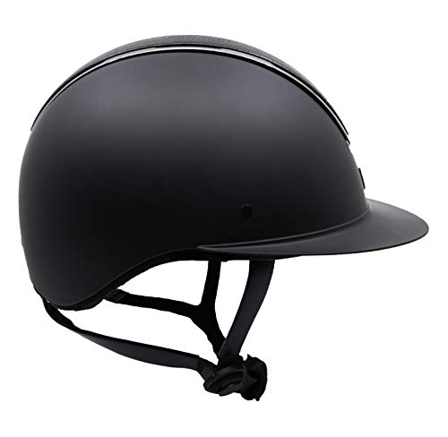 Tipperary Equestrian Horse Riding Helmet - Windsor - English Style Protective Horseback Riding Apparel - Customizable Fit And Cooling Ventilation - Black Croco - M #TOP5