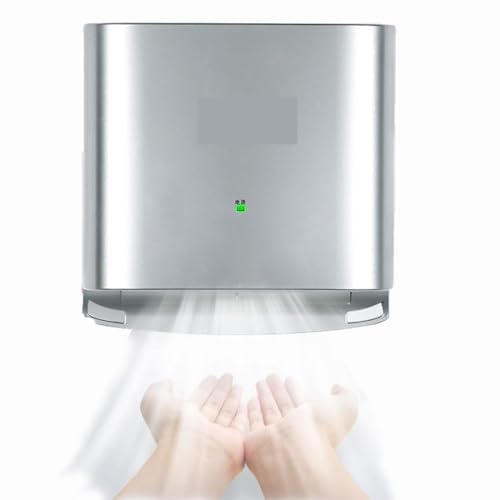 Sèche-mains automatique à induction avec souffle d'air en 1 seconde