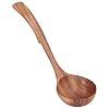 Houten pollepel, pap soeplepel houten servies, catering keukengereedschap voor thuis koken voor kinderen(L)