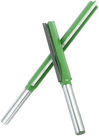 1/4 Shank Extra Long Straight Router Bit 2Pcs Straight Flush Trim Router Cutter Bit Trimming Blade Wood Cutter Bit Tool