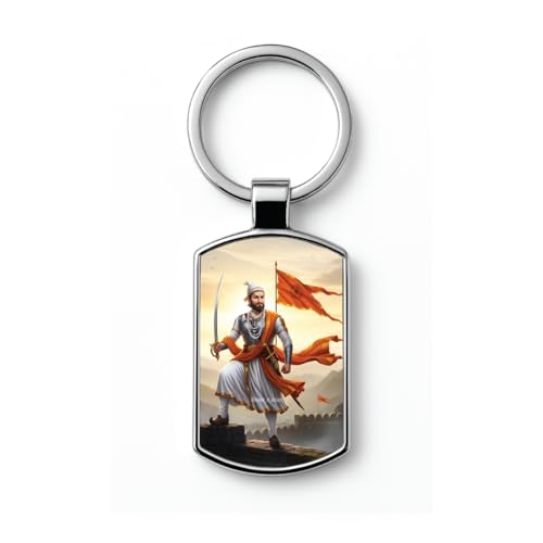 Image of Stylish Metal Keychains with Permanent Glossy Print - Inspirational Quotes & Spiritual Designs - Perfect Key chains for loved ones, Personal Use, Gifts & Return Gifts