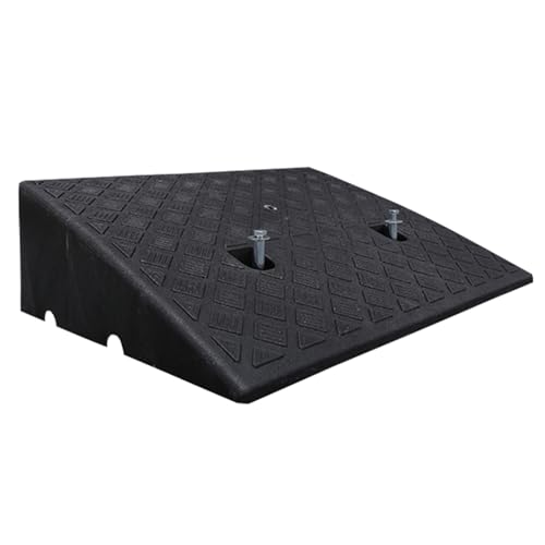 Rampas de Goma para Bordillos, Rampa Ligera para Carretera, Reduce Impacto, Adecuada para Aceras, Bicicletas y Sillas de Ruedas (Negro, 40 x 60 x 22 cm) miniatura 1