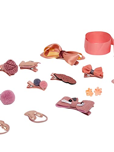 YouBella Hair Jewellery Clip Set for Baby Band for Girls (Pack of 18) (Pink) - Image 6