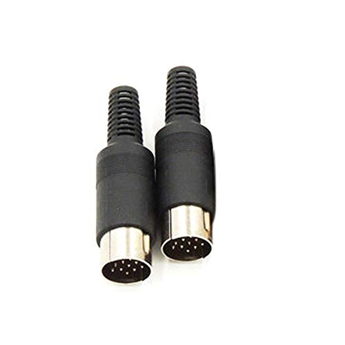 BAQI Conector de Adaptador de Audio en línea Macho de 13 Pines DIN Cover