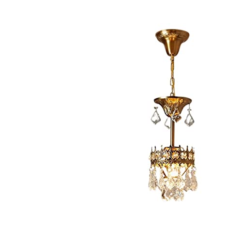 Lustre en cristal rétro pour corriger l'éclairage sombre d'une grande chambre