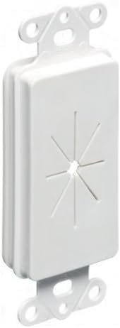 Arlington CED130-25 Cable Entry Device with Slotted Cover, 1-Gang, White, 25-Pack