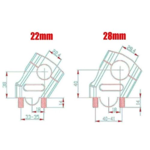 Riser de Manillar para ADV 160 2016-2023 Abrazadera Elevadora de Aluminio CNC de Moto 6
