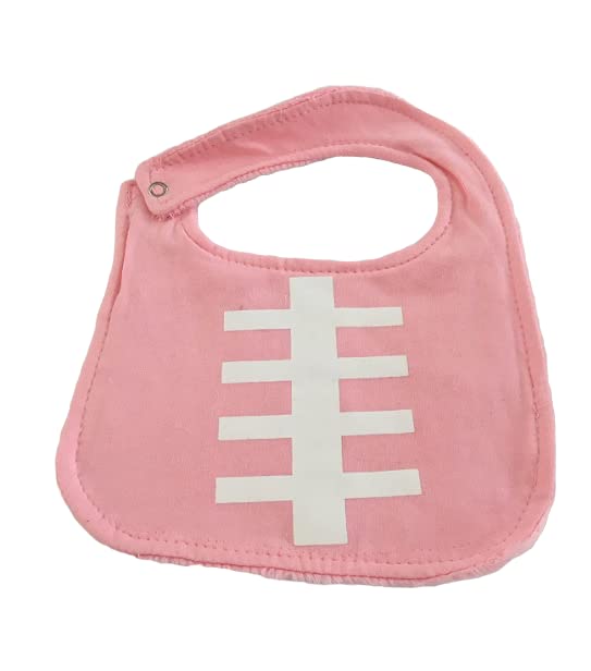 Football Baby Bib, Minky Baby Bib, Custom Baby Bib