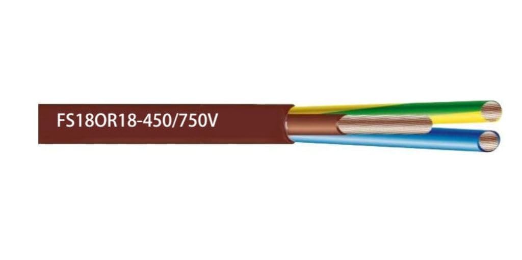 Cavo Elettrico Tripolare FS18OR18 3x2,5 mmq 450/750V con Guaina PVC - 100 metri