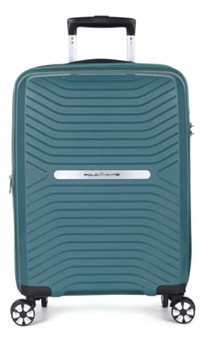 Mala de Viagem Bordo 10kg em Polipropileno, Expansível, Cadeado TSA para Viagens Internacionais - Polo King Linha de Luxo Tulum Petóleo