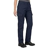 Lee Cooper Pantalón Trabajo Mujer Cargo – Workwear Resistente Fácil Cuidado Multi Bolsillos, Pantalón Seguridad Clásico para Construcción Industria (Azul Marino, 46 EU / 30L)