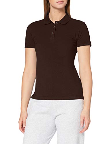Image of CliQue Women's Clique Classic Womens Marion Polo Shirt, Brown (Dark Mocca), L UK