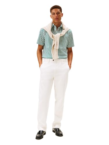 Image of Tommy Hilfiger Men's Short Sleeve Poplin Shirts in Regular Fit, Men's Button Down Shirts