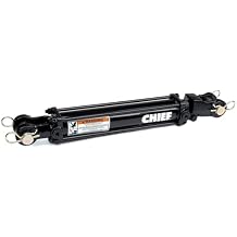 Chief TC3 3000 PSI Tie-Rod Cylinder for Double Acting 3.5 Bore x 14 Stroke - 1.5 Rod Dia #8 SAE Port Retracted 24.25" and Extended Length 38.25" and 1 Pin Dia
