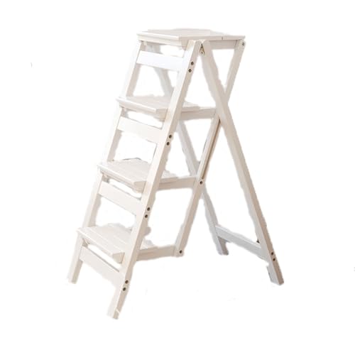 Escabeau pliable en bois massif bleu ciel comme chaise marchepied de cuisine