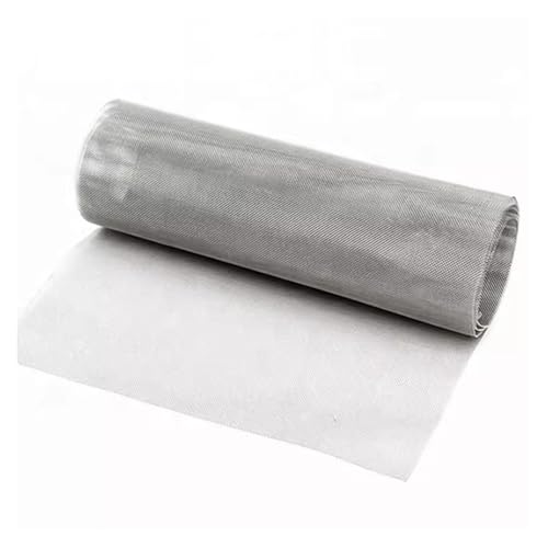 DTVEW Malla Metálica de Acero Inoxidable Tejido Liso para Roedores 5 Mallas (4500 Micras) Fácil Cortar para Gallineros Bricolaje(3.3x95.1ft)