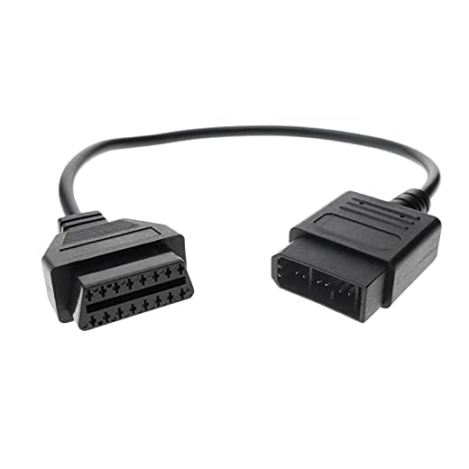 BeMatik - Adaptador de conector OBD II a Nissan 14pin