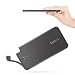 Luxtude PowerEasy 5000mAh Ultra Slim Portable Phone Charger for Samsung Galaxy, LG, Pixel and Android Cell Phone, Fast Charging USB C Power Bank Built in USB C Cable (Not for Micro USB Android Phone)