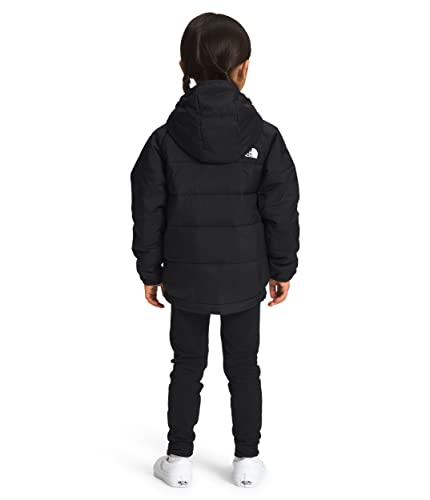 Image of The North Face Kids' Reversible Perrito Hooded Jacket, TNF Black /Asphalt Grey, 3