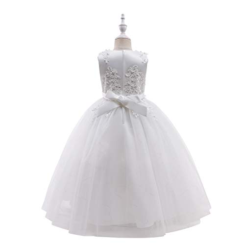Weileenice Little/Big Girls Lace Bridesmaid Dress Flower Kid Wedding Ball Gown Toddler Princess Pageant Evening Dresses2