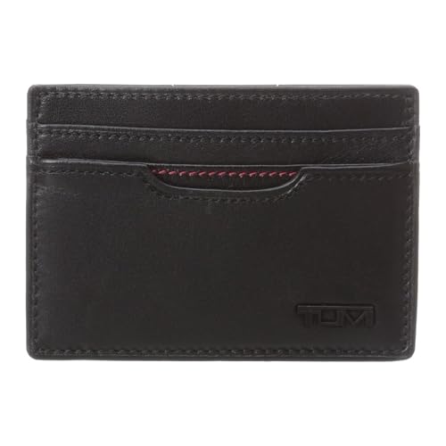TUMI - Delta Money Clip Card Case Wallet - RFID Blocking Wallet for Men - Premium Leather - Pockets & Card Holder - Black