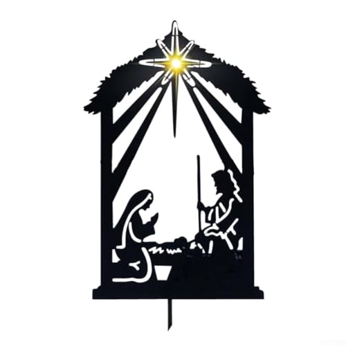 ZiStarlilife Weihnachtskrippe, Schattenpfähle, Szene, Silhouette,...