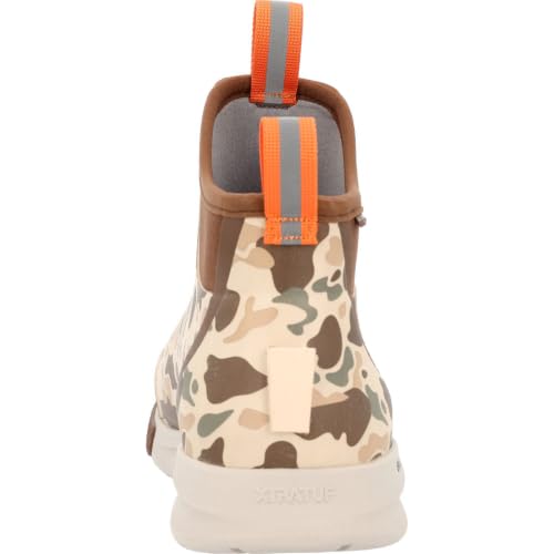 Image of XTRATUF 6 inch Men's Ankle Deck Boot Sport - 30% Lighter, 100% Waterproof Rubber Fishing Footwear - Non-Marking, Slip-Resistant Outsole - Moisture-Wicking Liner