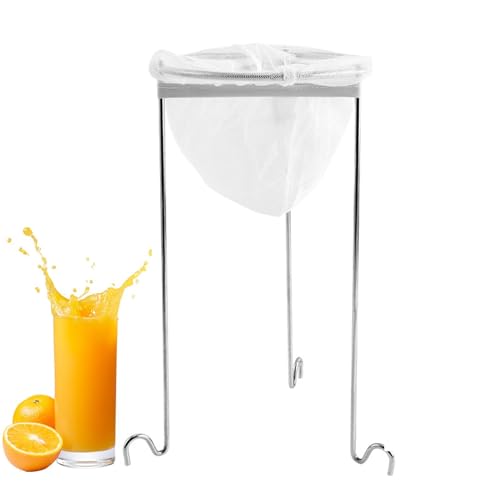 Juice Strainer, Stainless Steel Sieve, Jelly Strainer Stand, Kitchen Straining Kit, Jam Strainer Rack, Sieve Stand Kit for Straining Yogurt, Homemade Vinegar, Juice, Broth