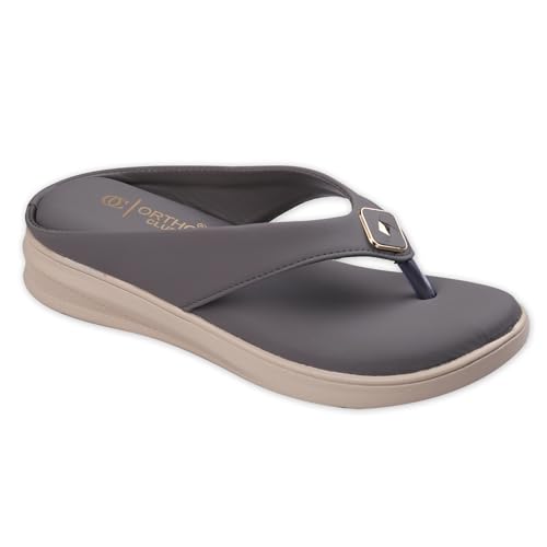 Image of ORTHO CLUB Women's Comfortable Wedge Sandals | Cushioned Sole, Slip-Resistant Design | Lightweight Women Sandal Footwear for Office & Casual Use | Sandal For Women