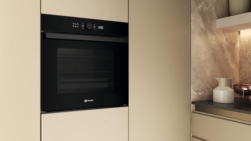 Foto von Bauknecht BBI4S8HM1SK Einbau-Backofen, 60 cm, 73 l Garraum, Heißluftbackofen mit 15 Funktionen, AirFry-Funktion, PowerHeißluft, 310 °C Pizzafunktion, Multi-Level-Kochen, Schwarzglas