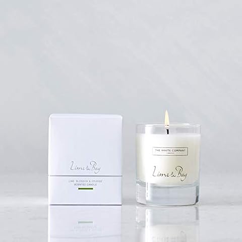 The White Company Lime & Bay Signature Candle Cover