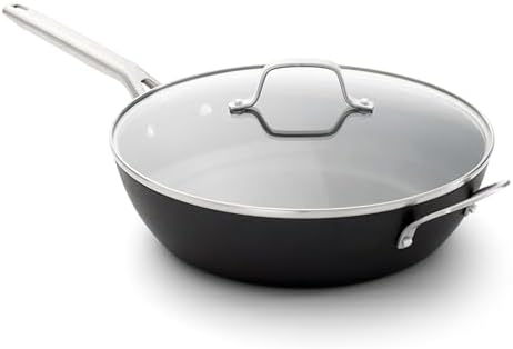 Calphalon 12\" Hard Anodized Nonstick Jumbo Fry Pan with Lid - Thumbnail 3