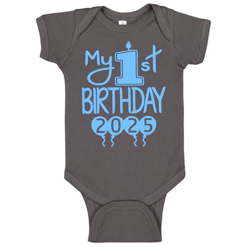 Reaxion Handmade Cute Baby Boy Girl My 1st Birthday 2025 First Party Bodysuit Outfits