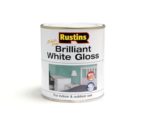 Image of RUSTINS Brilliant White Gloss Paint 1L