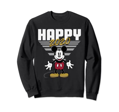 Sweatshirt Mickey Mouse Retro Disney Happy 2020 aux finitions haut de gamme