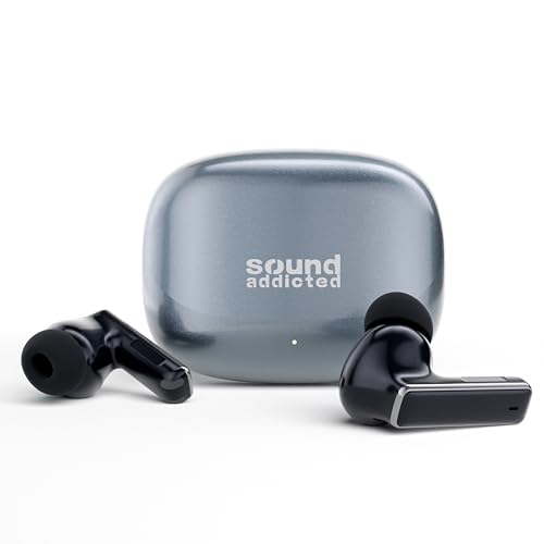 Image of Sound Addicted ZEN6 - Hybrid ANC Earbuds with 6 Microphones, Smart Wear Detection, Dual-Device, Wireless & USB-C Charging, ENC Call Noise Reduction, 42dB Noise Canceling, 35H Playtime