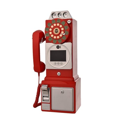Libro degli ospiti audio video personalizzato con registrazione dell'obiettivo, ornamento antico del telefono per occasioni memorabili