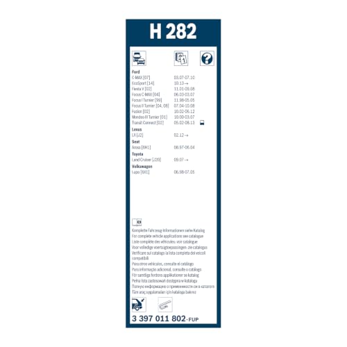 Bosch Scheibenwischer Rear H282, Länge: 280mm – Scheibenwischer für – Ansicht 3