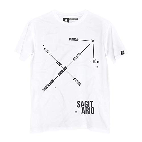 Camiseta Constelação Sagitário 100% Algodão