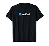Social Media Blue Check Mark Verified Account Badge T-Shirt