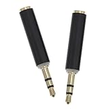 Adaptateur audio en cuivre : connecteur audio résistant à la corrosion et à la rouille, garantissant une perte de signal minimale. convertisseur de connecteur pour guitare