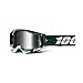 100% Racecraft 2 Mountain Bike & Motocross Goggles - MX and MTB Racing Protective Eyewear (MILORI - Mirror Silver Lens)