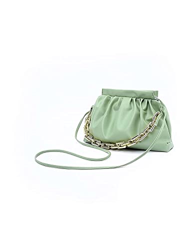 Image of Women's Cloud Shape Sling Bag Trendy Fashion Shoulder Bag Chain Handle Crossbody Bag for Girls