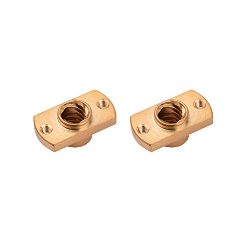 Btuty 2pcs T8 Parafuso Porca De Latão Porca Em Forma De T 8mm Diâmetro Interno Compatível com CR-10