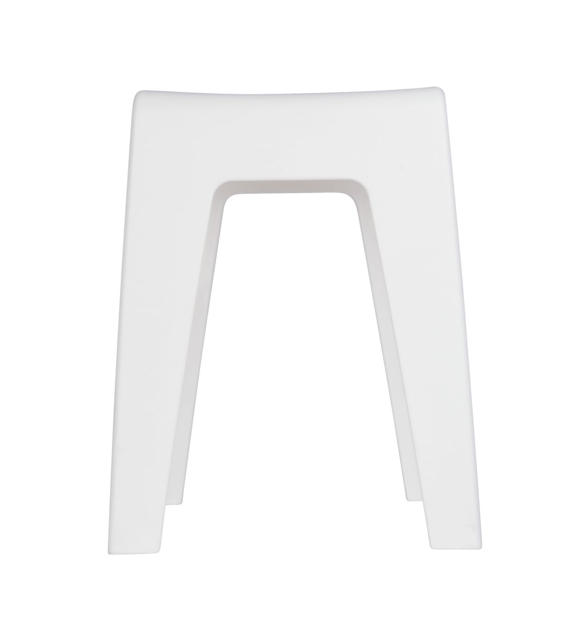 Wenko Kumba Sgabello bagno, Plastica, Bianco, 35 x 35 x 45 cm