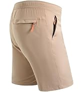 Rapoo Men's Athletic Shorts 7 Inch Inseam Water Resistant Lightweight Quick Dry Workout Shorts wi...