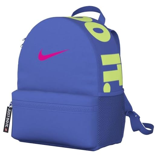 Nike Zaino Y Nk Brsla Jdi Mini Bkpk, Lt Ultramarine/Rush Fuchsia, DR6091-581, MISC