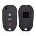 Produktbild Silikonhülle für Fernbedienung mit 3 Tasten für Citroen Cactus C3 C4 C5 C6 C8 C4L DS3 DS4 DS5 Picasso Xsara und Peugeot 208 301 308 408 508 2008 3008 508 RC. Z (siehe Kompatibilität: Foto) (schwarz)