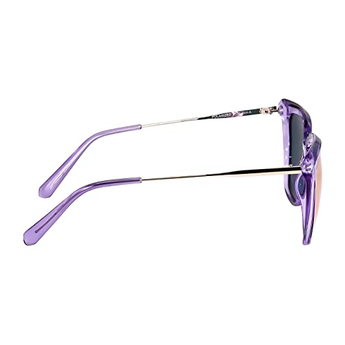 Maxjuli Polarized Classic Retro Cat Eye Oversized Sunglasses Womens Mens Trendy Shades Uv400 Sunnies 8136（Purple+Pink） #TOP5