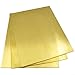 Startbuymore H62 Brass Sheet - 0.5 To 2.0mm Thickness, 100X100mm Precision Cut Metal Plates For Industrial, Electronics And Decorative Applications(0.8 * 100 * 100mm)